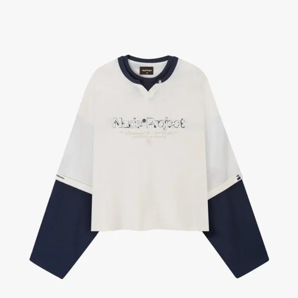 Double Neck Long-Sleeve Tee