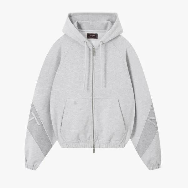United Zip-Up Hoodie Grey d